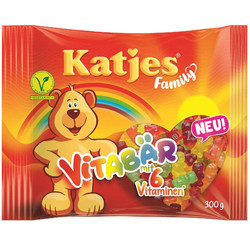Подходящ за: Специален повод Katjes Желирани бонбони с витамини 300 гр